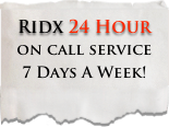 Ridx 24 Houron call service 7 Days A Week!